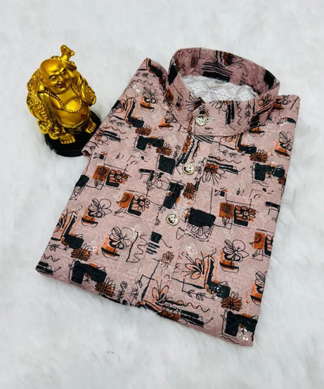 Pure Cotton Kurta Pajama Set For Boy's