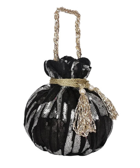 Women Sequence Work Handbag Potli Bag