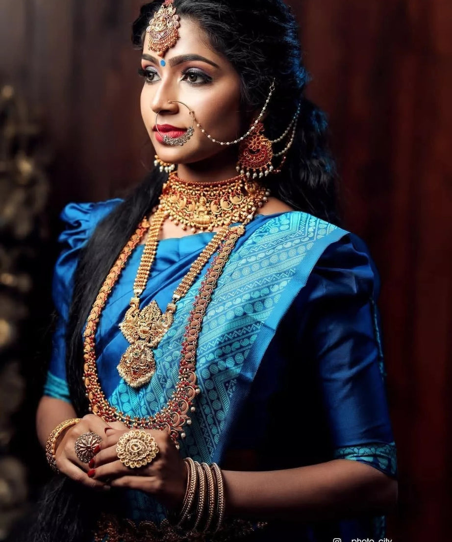 Traditional Classic Party Wear Saree, Ethnic Wedding Sari For Women's