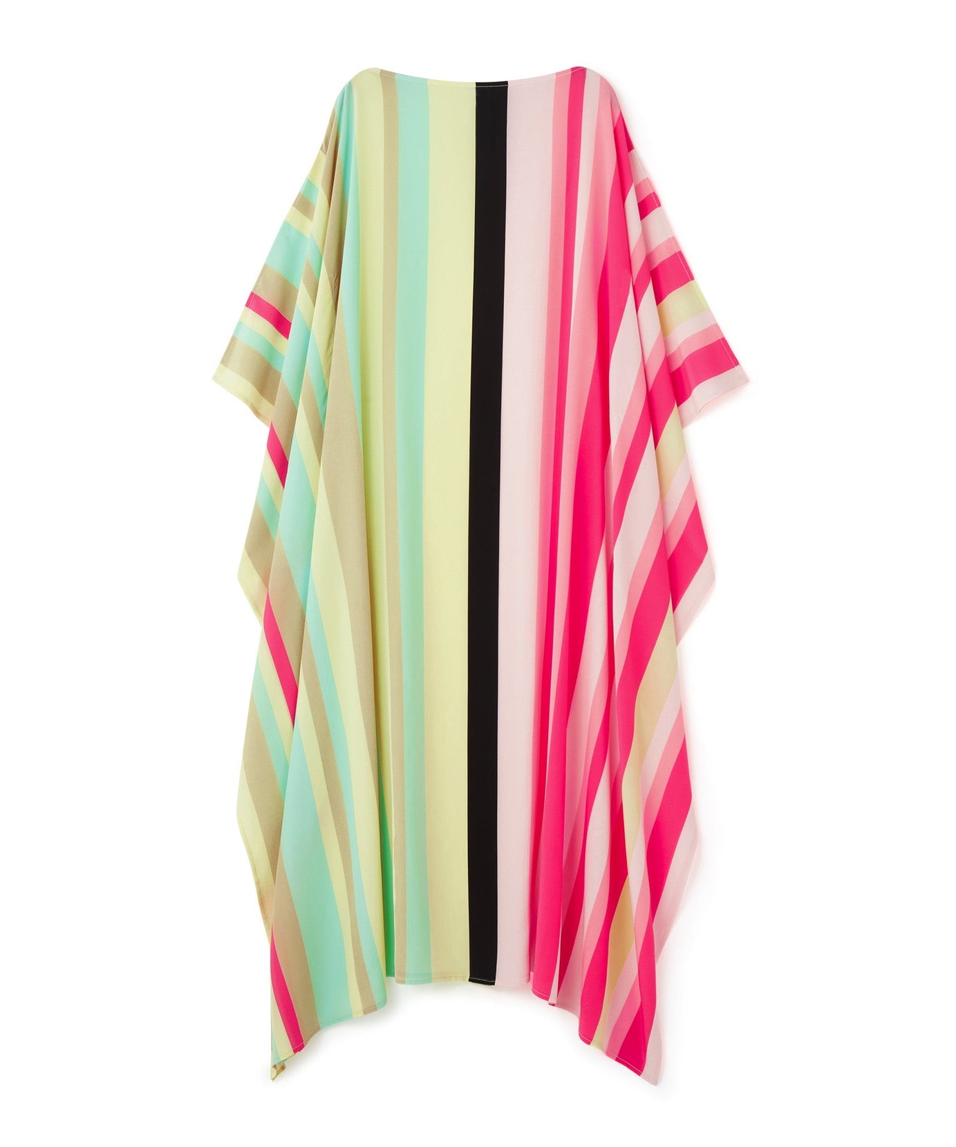 Lightweight Silk Crepe Kaftan Dress - Flowy and Stylish Caftan For Women's