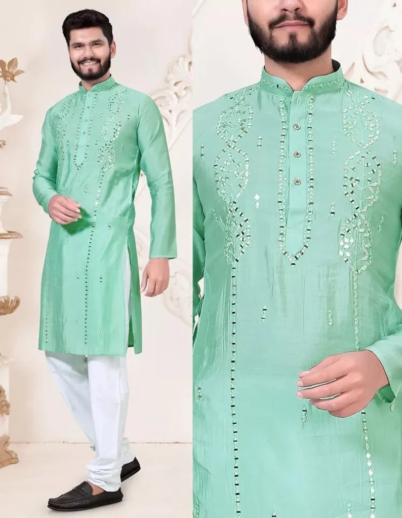 Men's Viscose with kurta pajama set