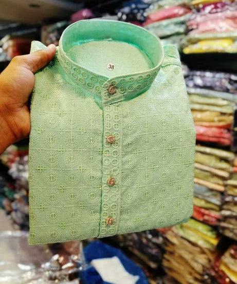 Rayon Kurta With Cotton Pajama For Men's