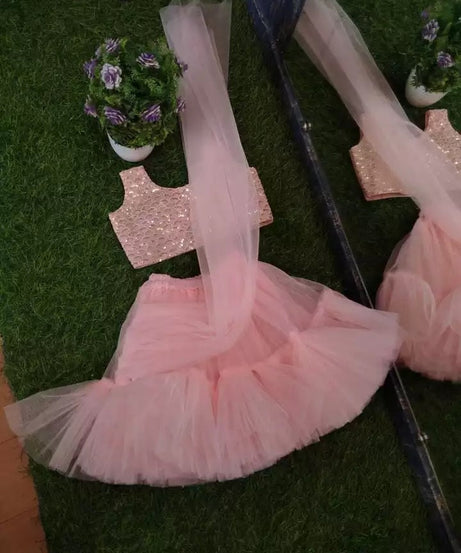 Heavy Net Full Flair Lehenga Dress