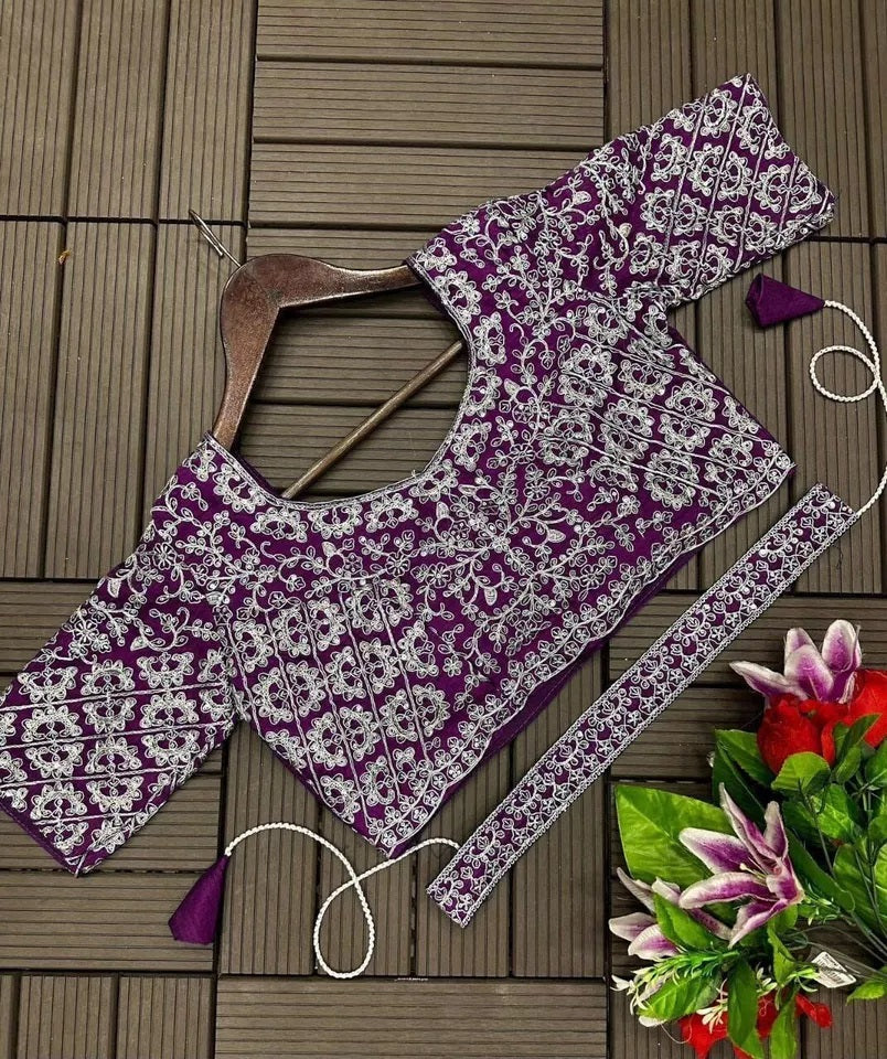 Ready To Wear Traditional Heavy Chinon Saree For Women's