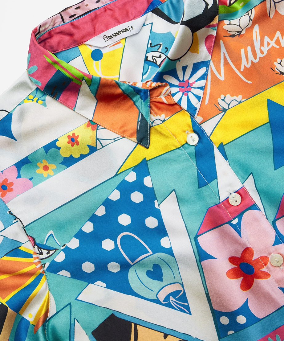 Satin Disney Mulan Women Shirts