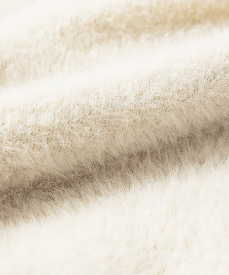 Fuzzy Cardigan Frost Women Knitted Sweaters