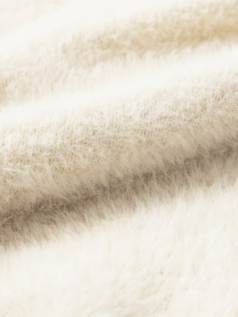 Fuzzy Cardigan Frost Women Knitted Sweaters