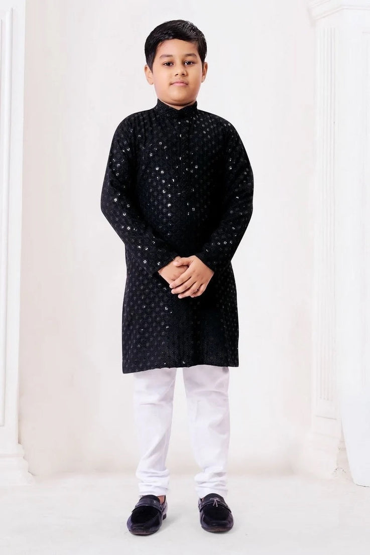 Chikankari kids Wear Kurta Pajama Set For Kid's Boys