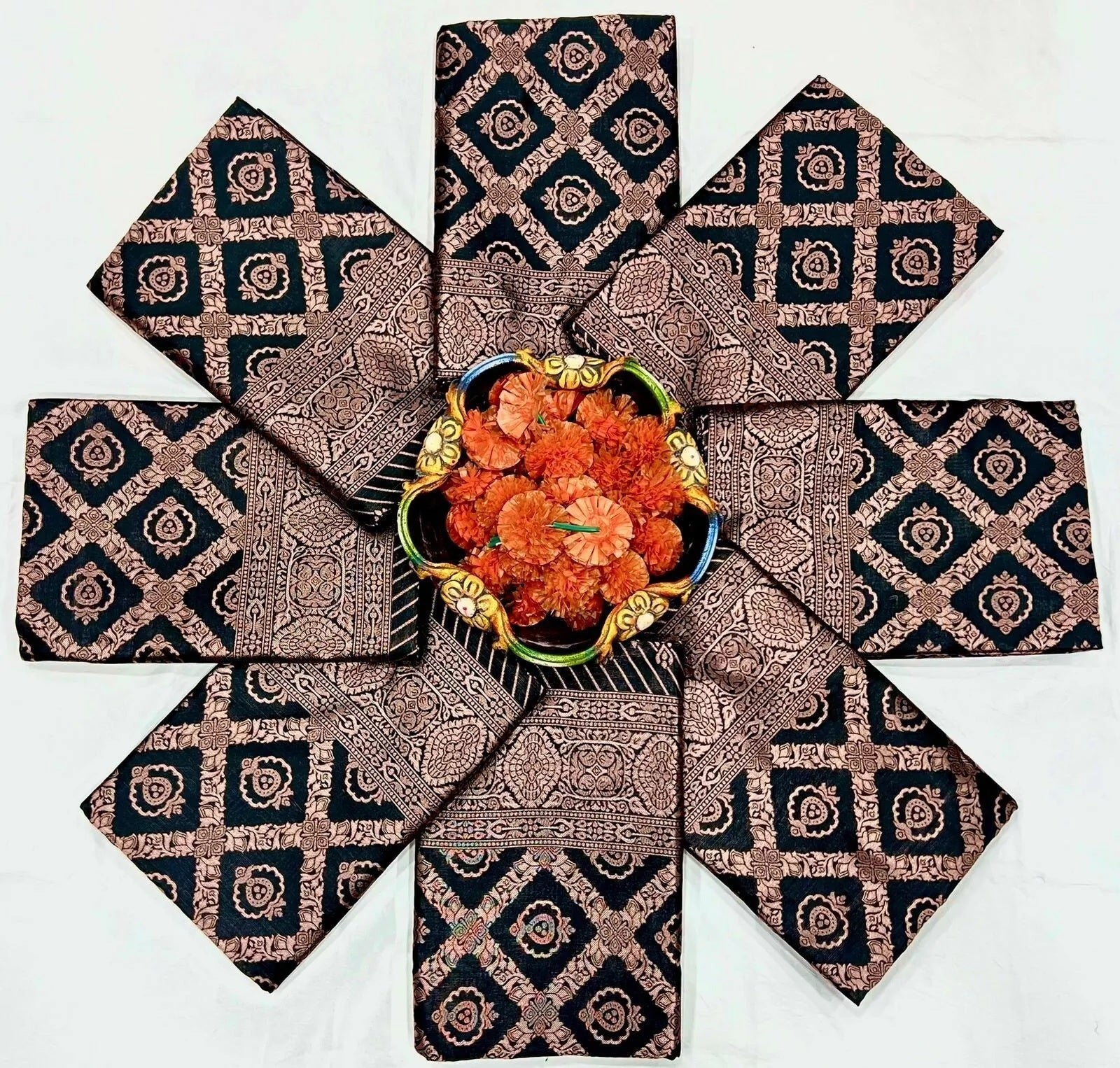 Soft Lichi Silk With Jacquard Work Fancy Saree With Blouse