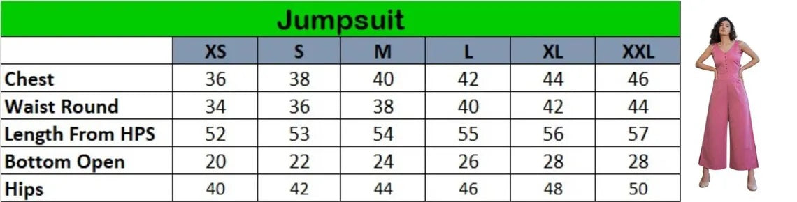 Linen Sleeveless Side Cut Women Jumpsuit