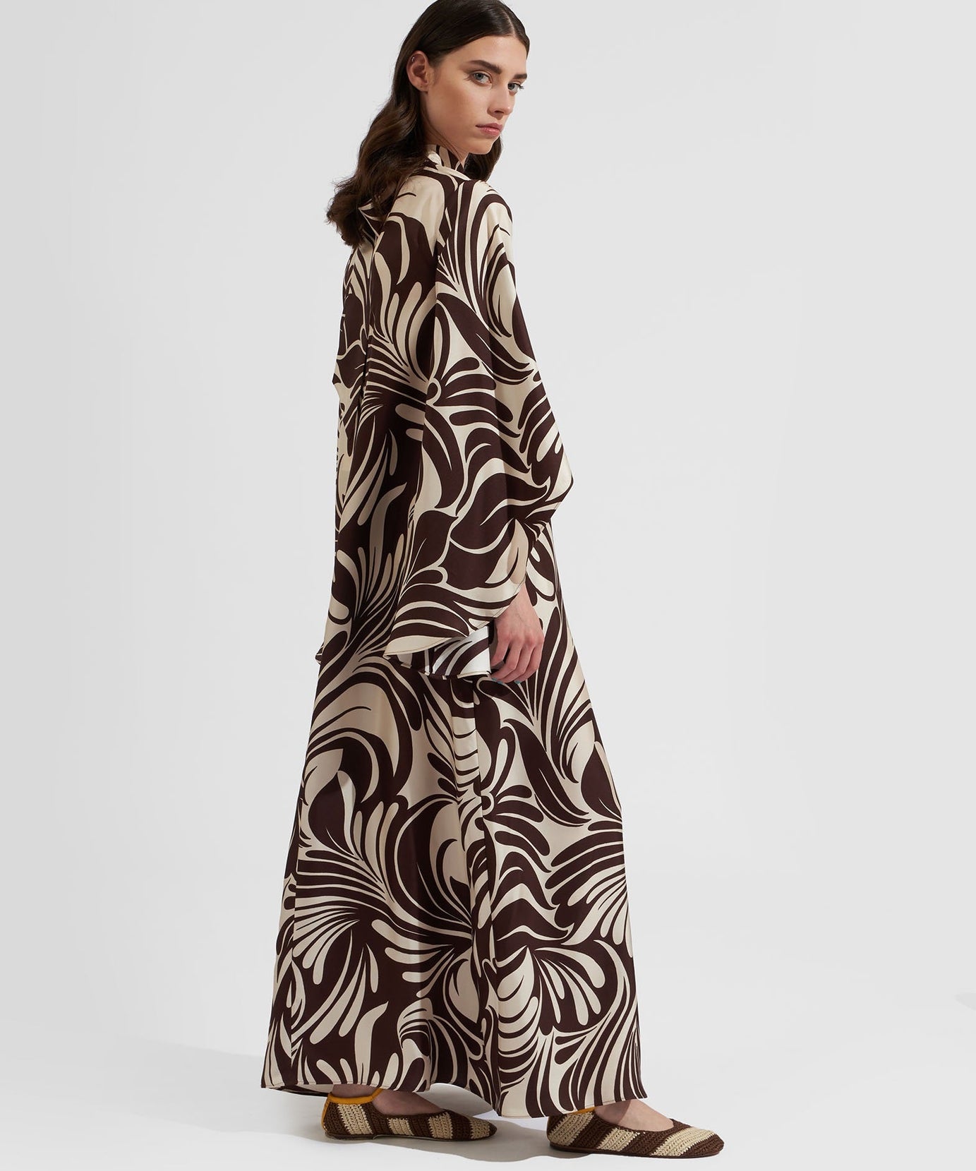 Premium Persian Silk Casual Wear Women's Long Kaftan