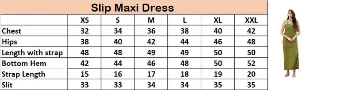 Linen Slip Maxi Dress