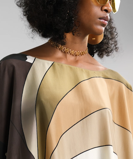 Luxury Soft Crepe Silk Kaftan, Lightweight and Breathable Caftan For Women's