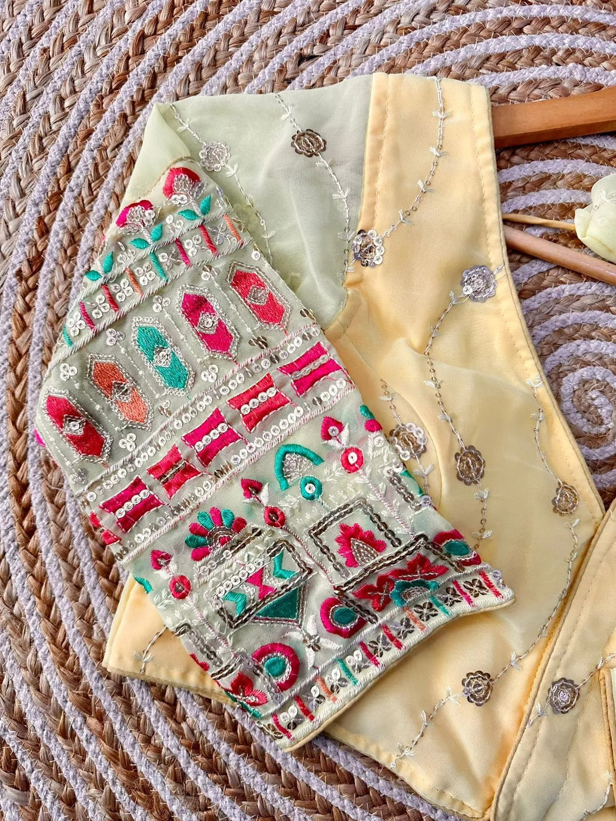 Full Stitched Milan Georgette Fancy Designer Traditional Look Blouse Choli