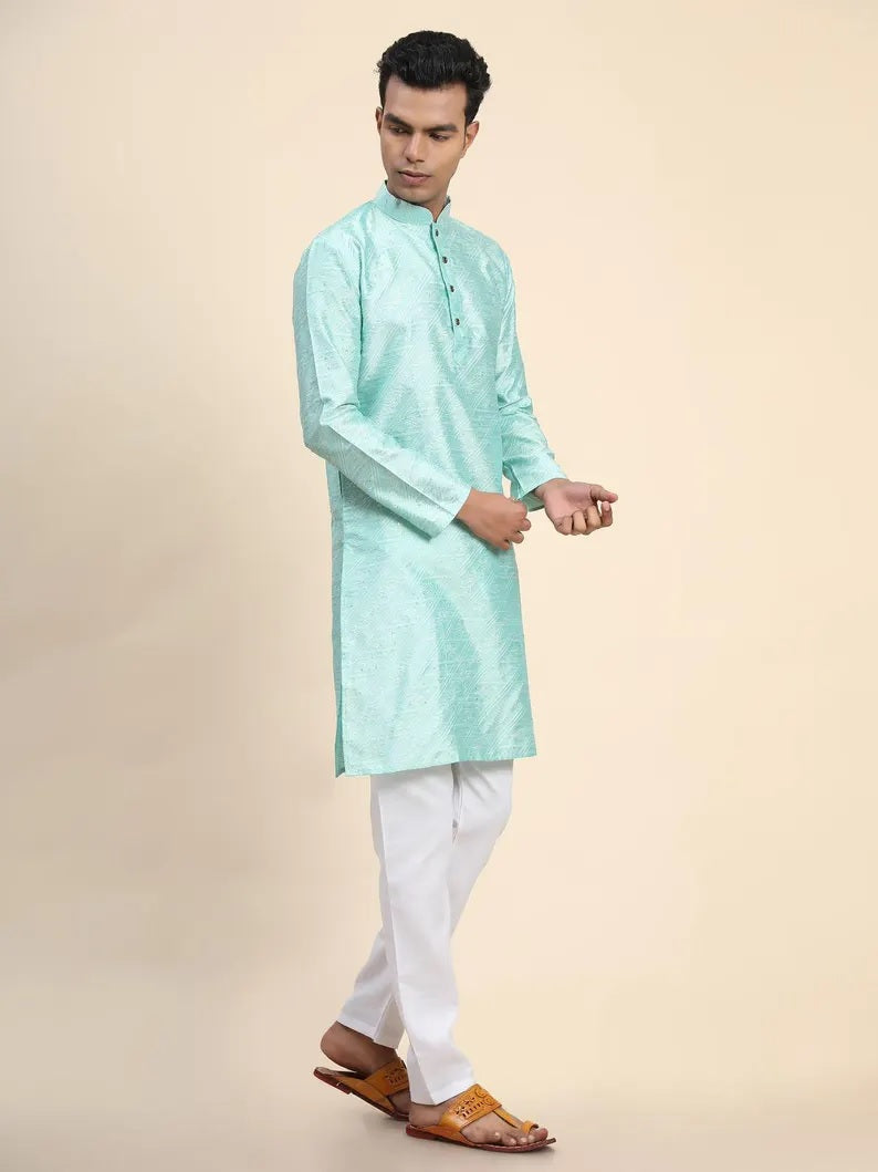 Men's Ethnic Wear Jacquard Kurta Pajama