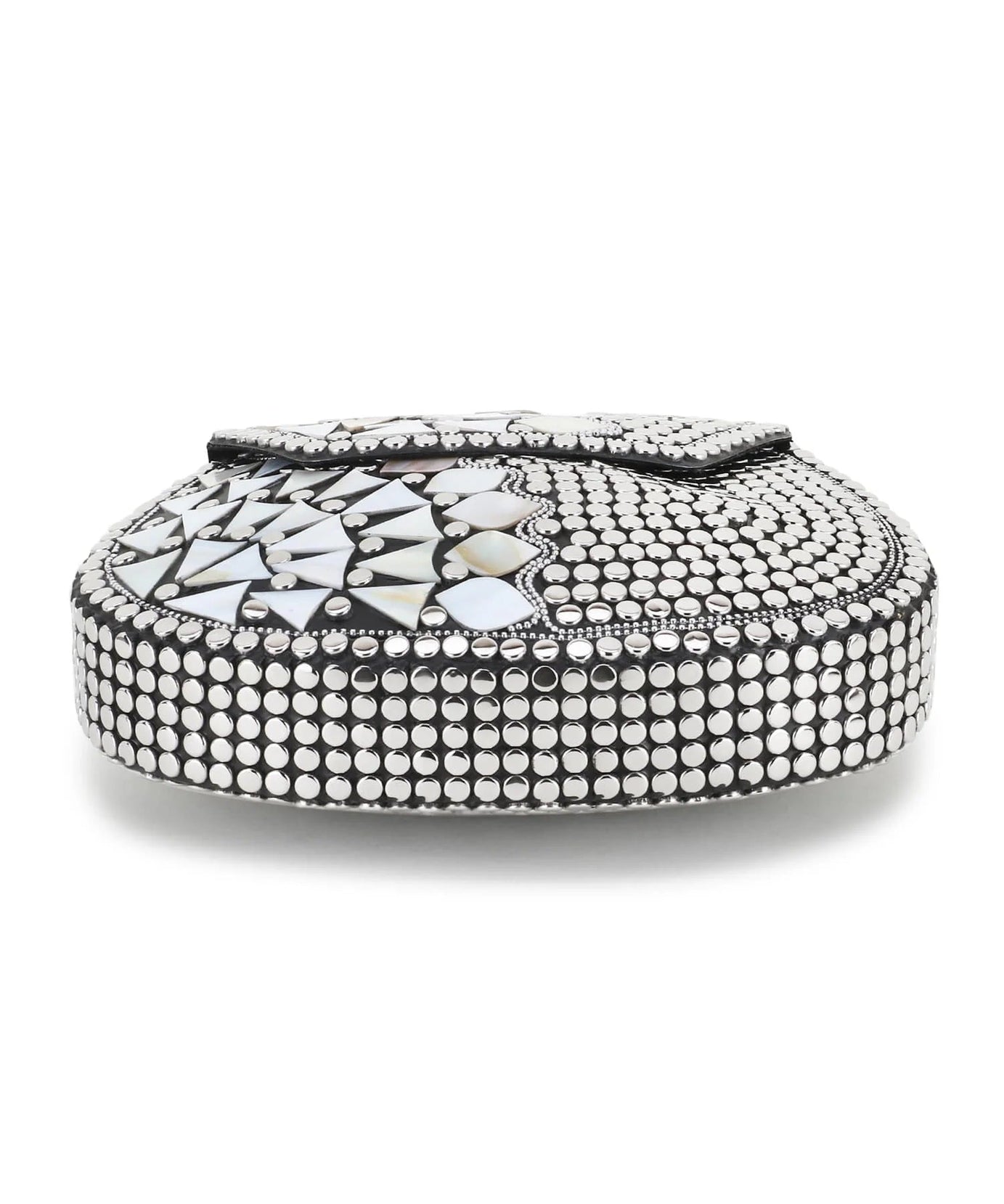 Mosaic Metal Embellished Clutch