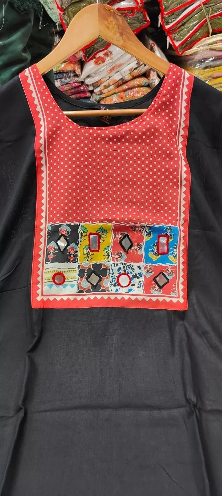 Rayon With Mirror Work Women Readymade Salwar Kameez Dupatta