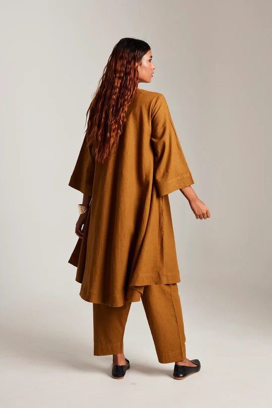 Co-Linen Pheran Kurta Set