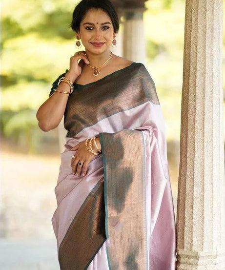 Wedding Soft Lichi Silk Sare With Blouse,Party Function Sari