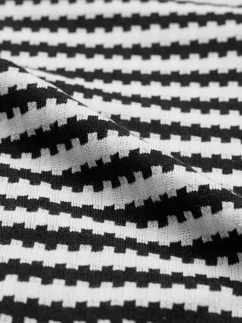 Jacquard Polo Monochrome Oversized Polos tshirt