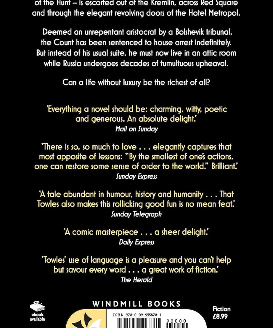 A Gentleman in Moscow Paperback – Notebook, 2 November 2017