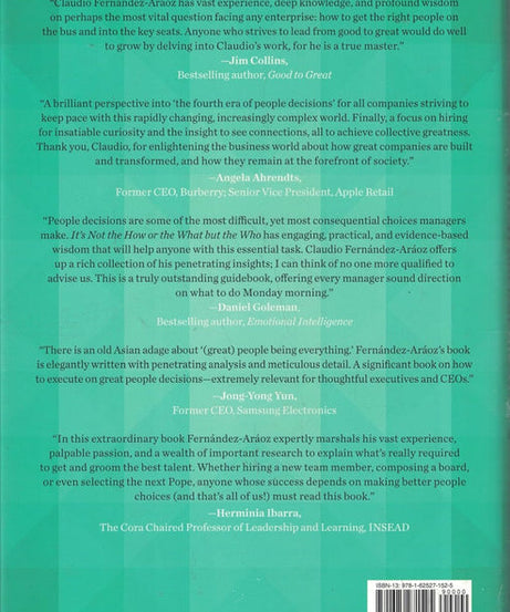 It's Not the How or the What But the Who - paperback