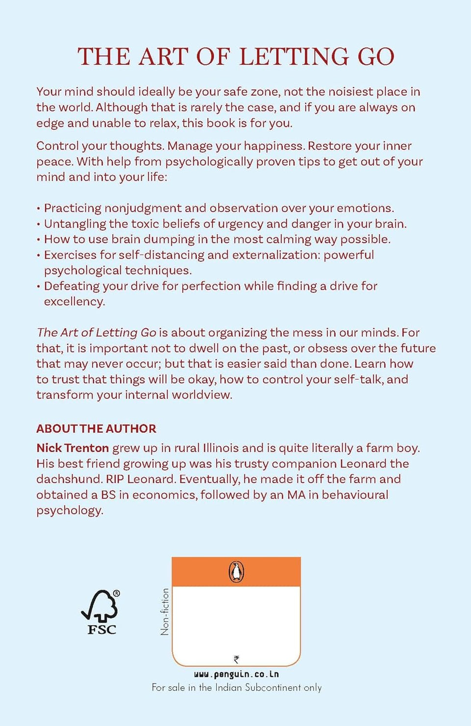 The Art of Letting Go: -Paperback