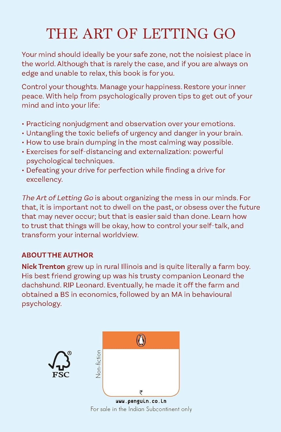 The Art of Letting Go: -Paperback