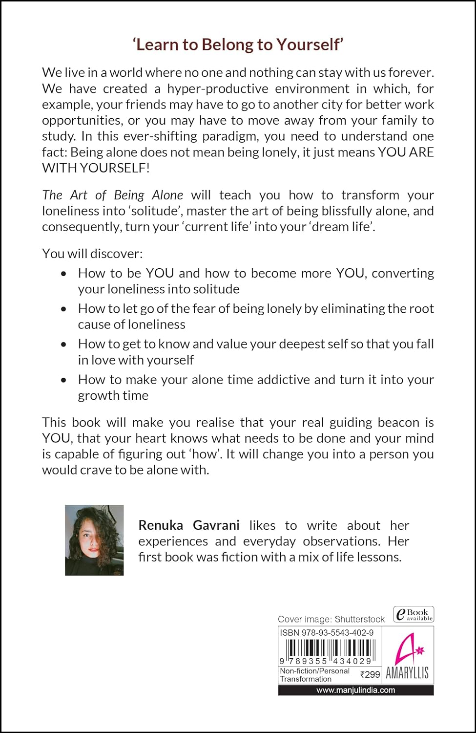 The Art of Being Alone: -Paperback