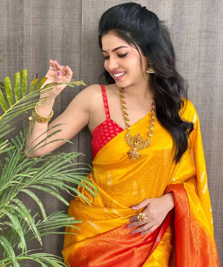 Soft Kubera Pattu Sari With Contrast Tassels,Facny Sari & Blouse