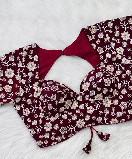 Stitched Maharaja Georgette Blouse & Choli