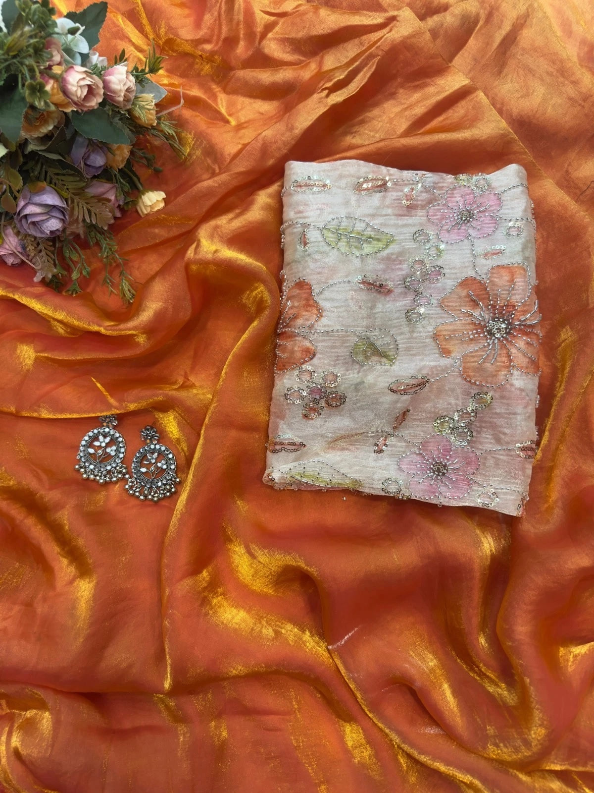 Soft Tebi Silk With Digital Print Saree, Traditional Wear Sari With Blouse