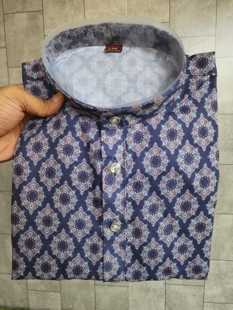 Pure Cotton Men's Kurta Pajama Set