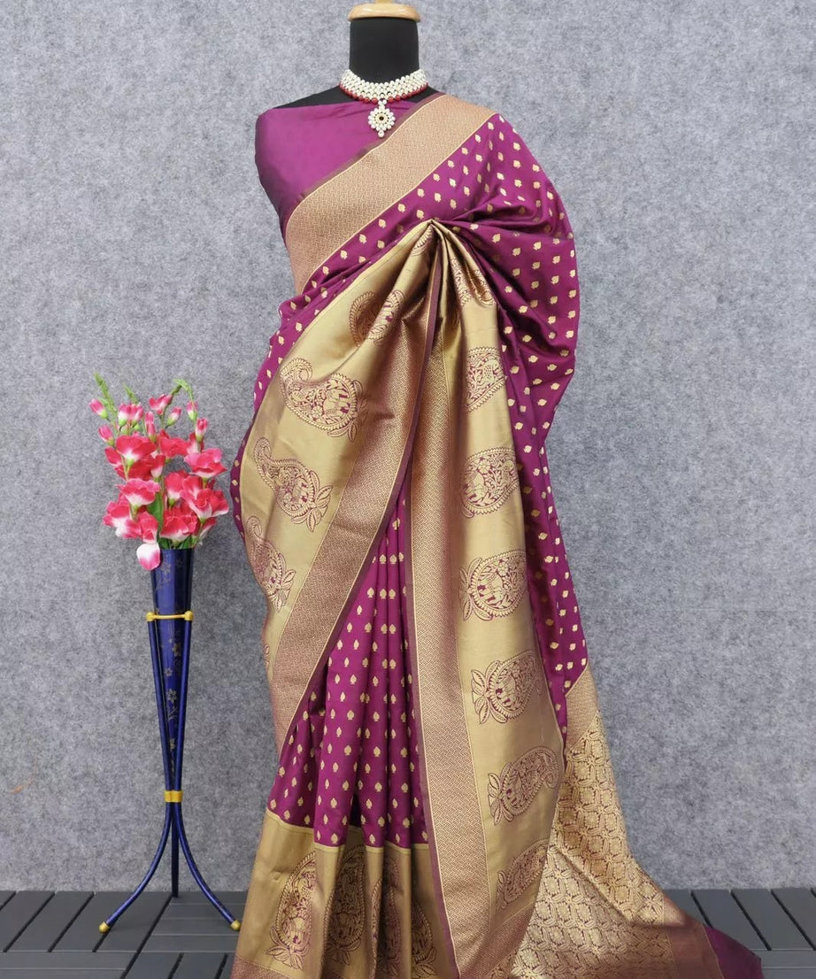Wedding Soft Lichi Saree, Beautiful Fancy Sari Blouse