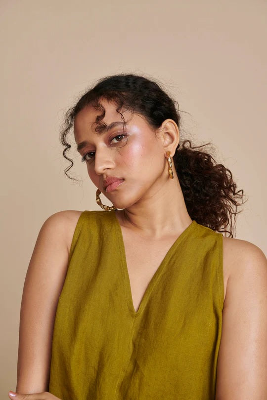 Linen Flared Jumpsuit