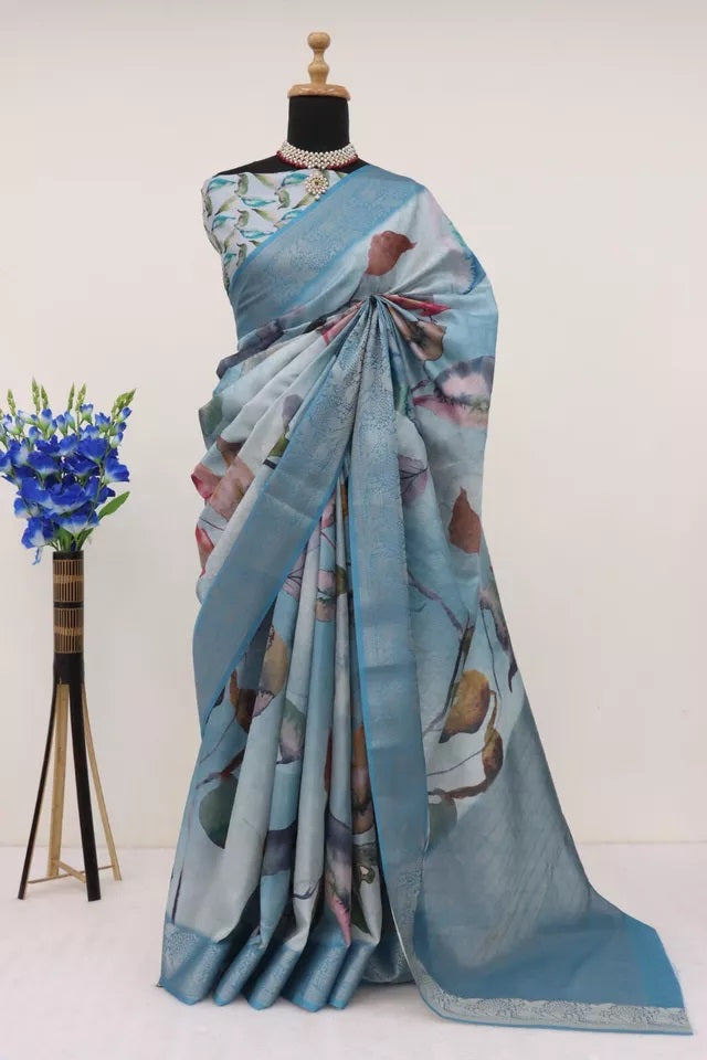 Function Style Bollywood Handloom Silk Saree,Wedding Party Ethnic Wear Sari
