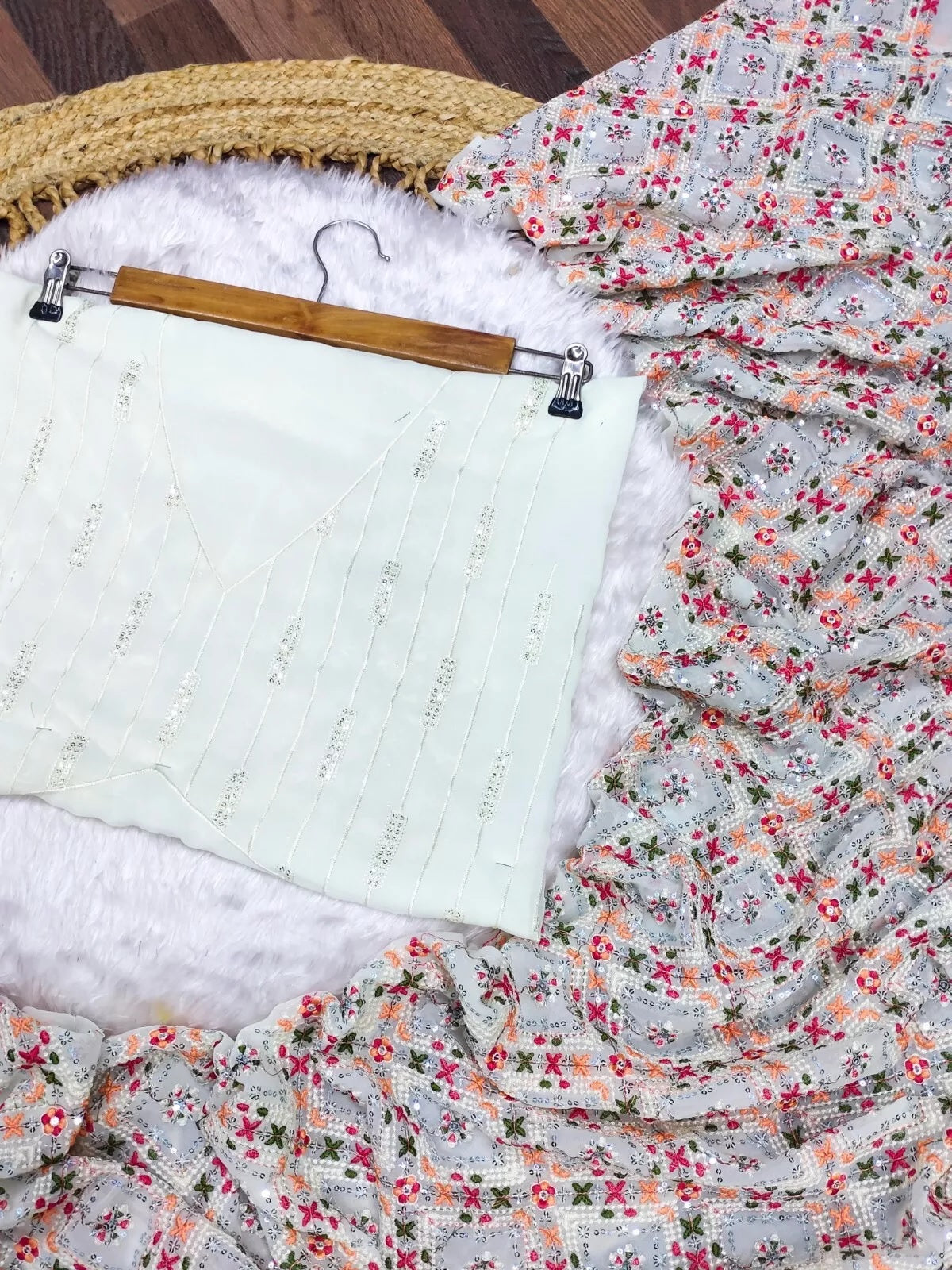 Georgette Beautiful Designer Saree, Party Wedding Sari & Blouse