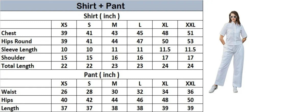 Linen Women Shirt Pant Set