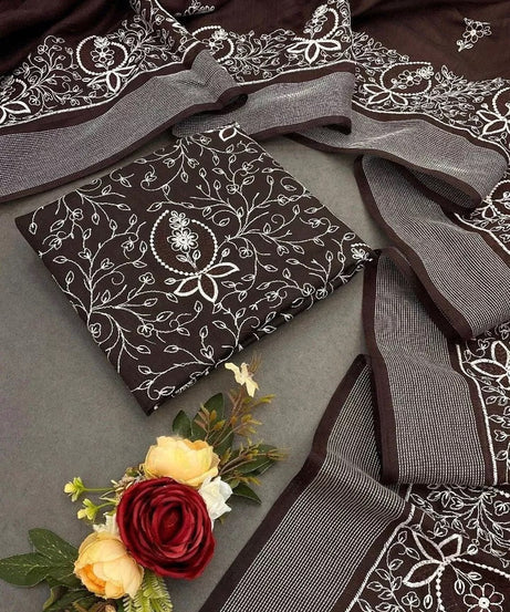 Bollywood Wedding Cotton Embroidery Heavy Work,PartyWear Fancy Sari Blouse