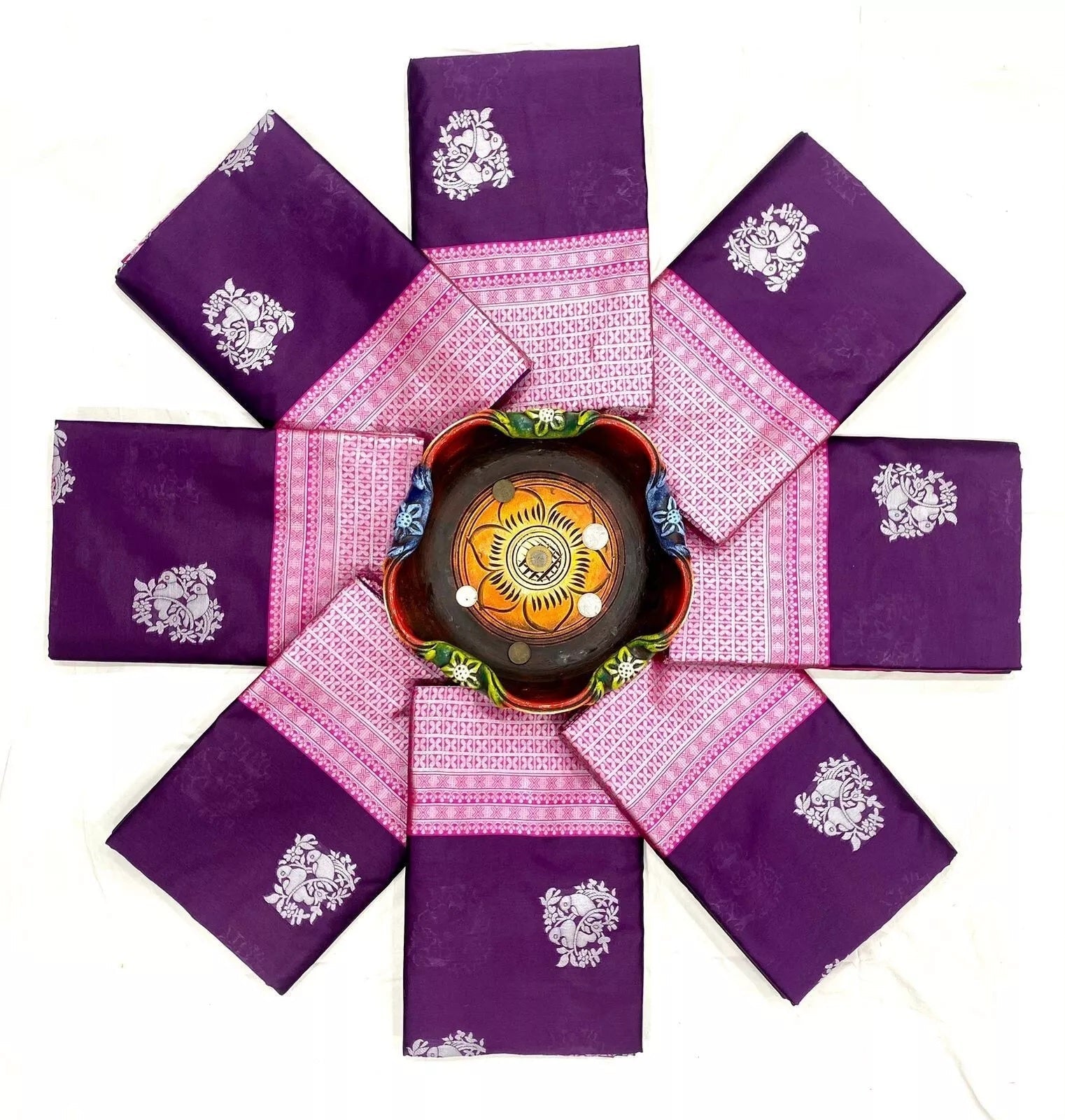 Soft Lichi Silk Indian Traditional Sari & Blouse