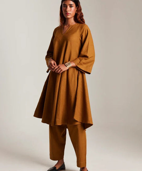 Co-Linen Pheran Kurta Set