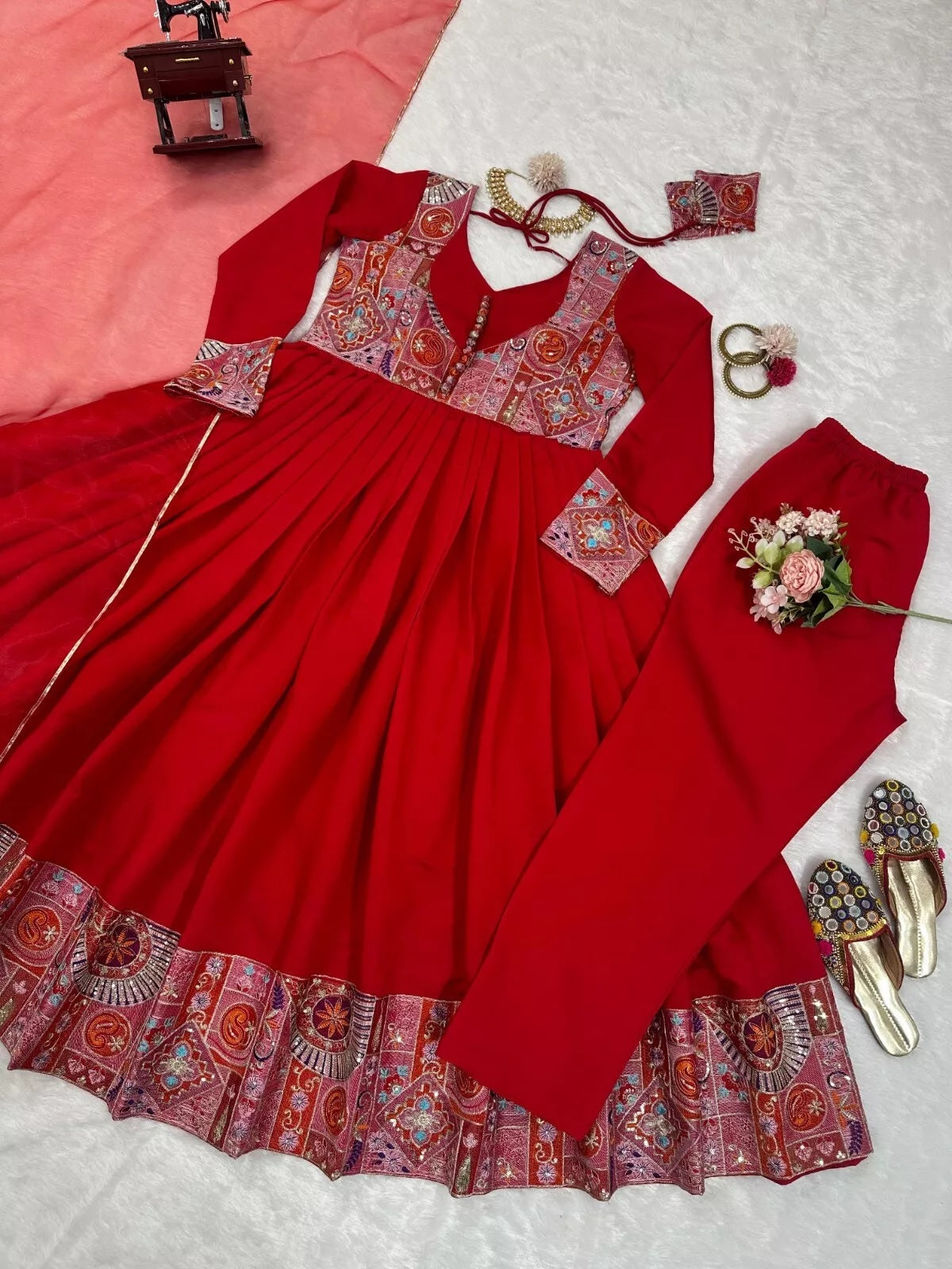 Roman Silk With Sequence Work Salwar Kameez Suit