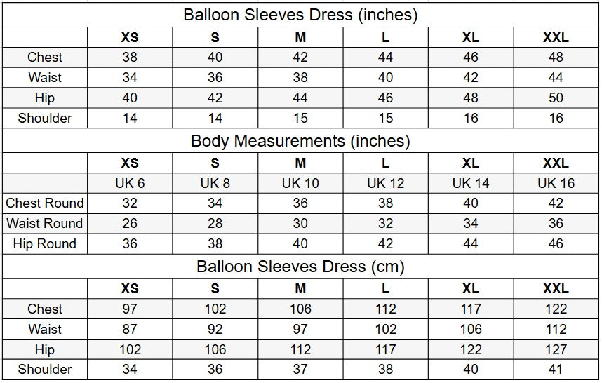 Navy Co-Linen Balloon Sleeves Dress