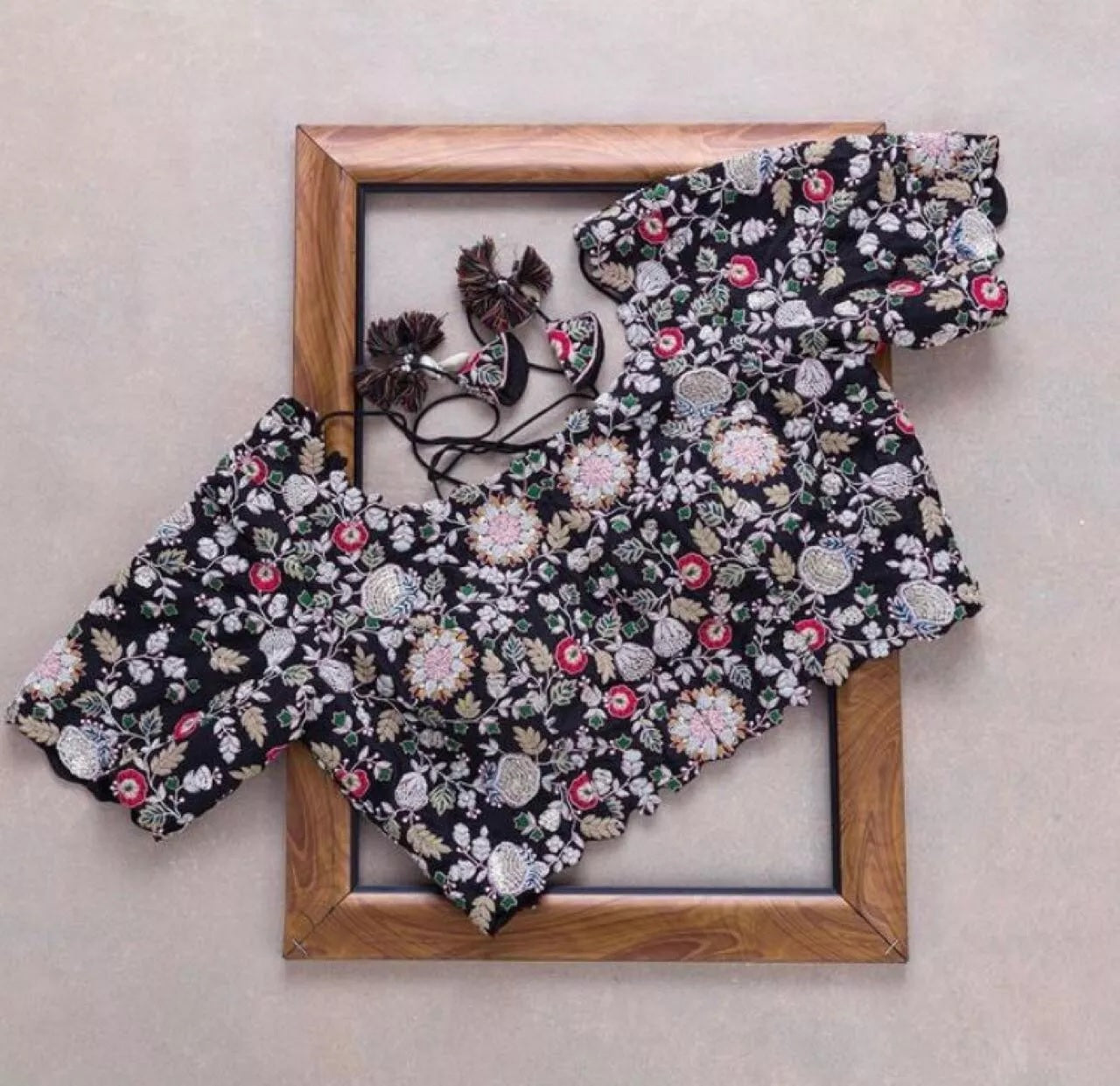 Georgette Embroidery Work Saree With Blouse,Party Wear Designer Saree