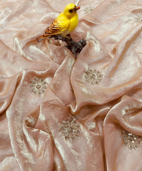 Women's Fandy Satin Silk Saree With Blouse 11-RV