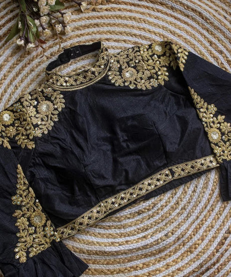 Glossy Silk Saree Blouse