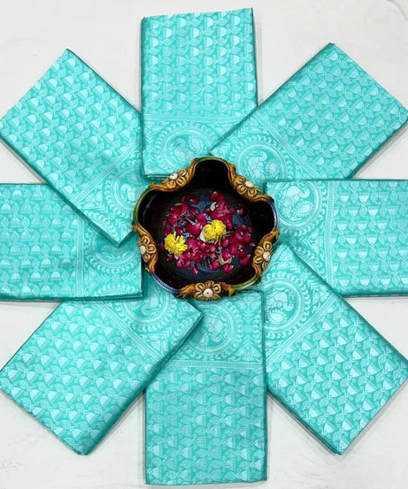 Soft Lichi Silk Beautiful Rich Pallu & Jacquard Work Saree With Blouse