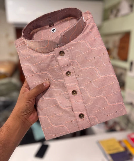 Men's Jacquard Kurta Pajama Set