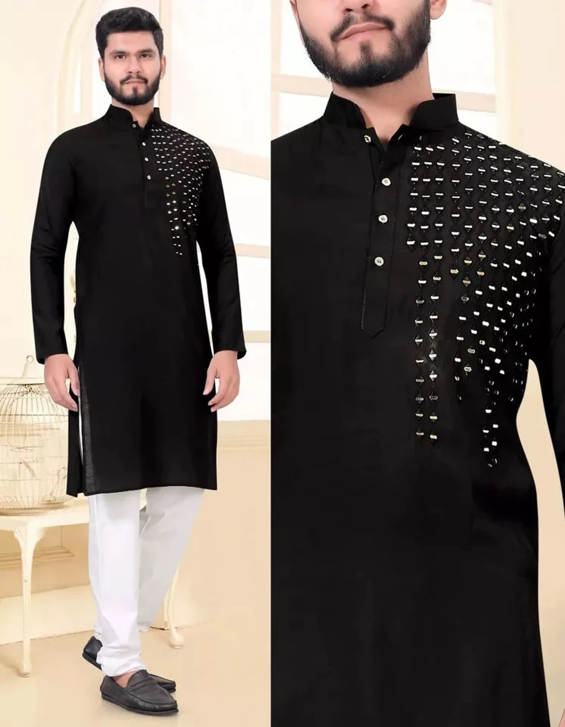 Viscose with kurta pajama set For Men's
