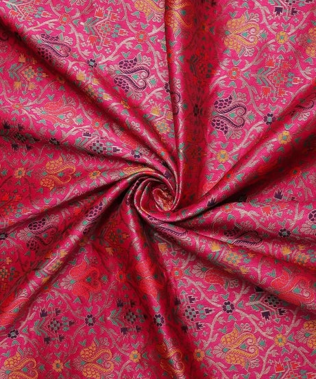 Heavy Banarasi Weaving Patola Silk Saree With Blouse